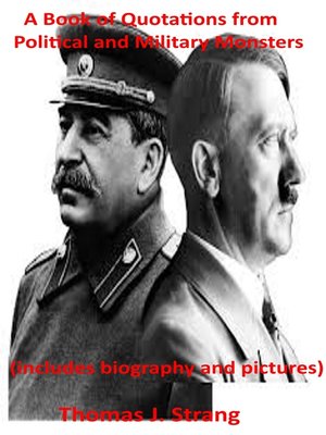 cover image of A Book of Quotations from Political and Military Monsters